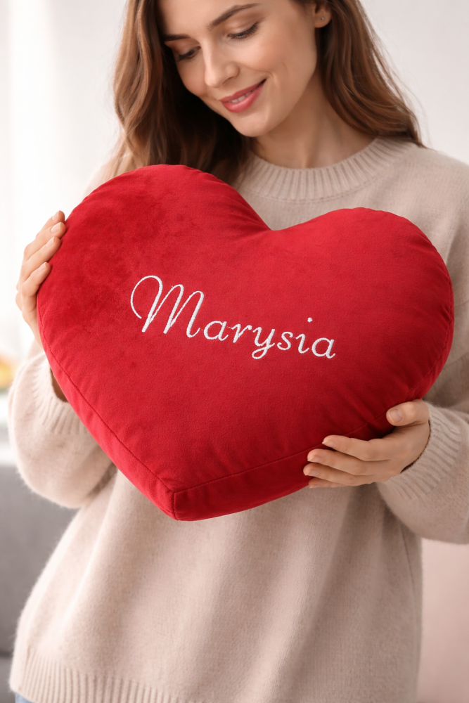 Poduszka Dekoracyjna czerwone Serce