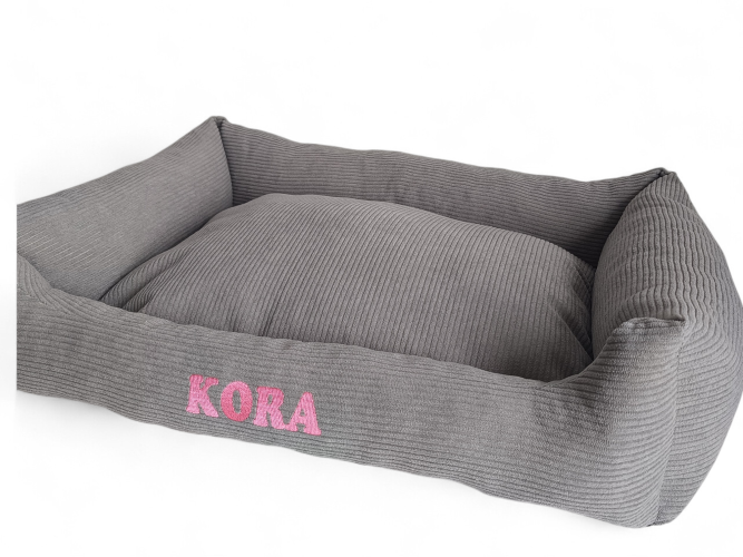 Legowisko dla psa Prążek Szare