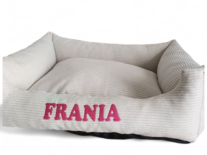 Legowisko dla psa Prążek Kremowe