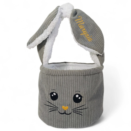 Koszyk Wielkanocny dla dziecka szary