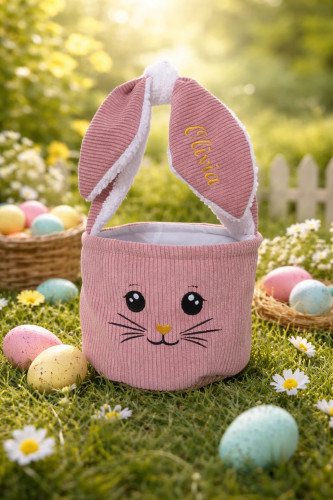 Koszyk Wielkanocny dla dziecka różowy