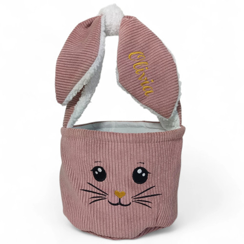 Koszyk Wielkanocny dla dziecka różowy