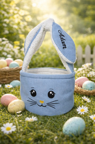 Koszyk Wielkanocny dla dziecka niebieski