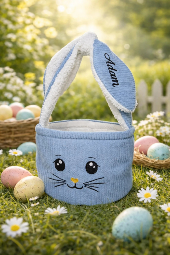 Koszyk Wielkanocny dla dziecka niebieski