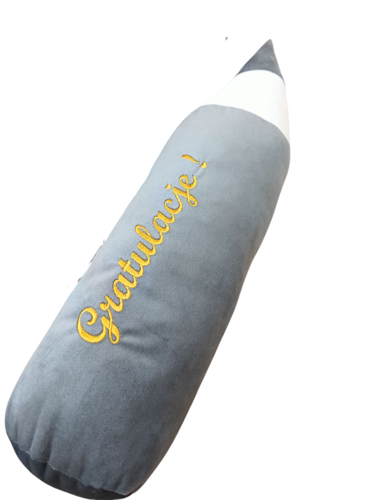 Szara Poduszka dekoracyjna Gratulacje