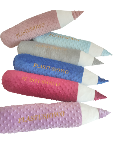 Poduszka KREDKA, kropki 35 cm personalizacja