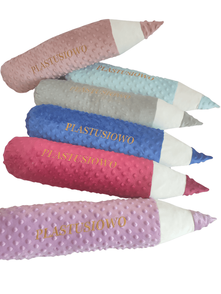 Poduszka KREDKA, kropki 35 cm personalizacja